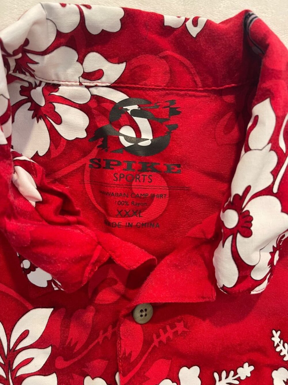 Spike Sports Ohio State Buckeyes Hawaiian Shirt Button Front sz 3XL - Picture 2 of 6